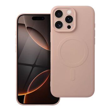 Futerał SILICONE MAG COVER kompatybilny z MagSafe do IPHONE 16 Pro Max różowy