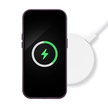 Leather Mag Cover kompatybilne z MagSafe do IPHONE 14 PLUS ciemny fioletowy