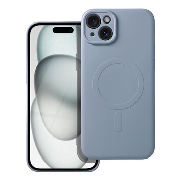 Futera Silicone Mag Cover kompatybilny z MagSafe do IPHONE 15 PLUS jasny niebieski