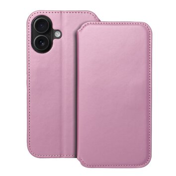 Kabura DUAL POCKET Book do IPHONE 16 jasny różowy