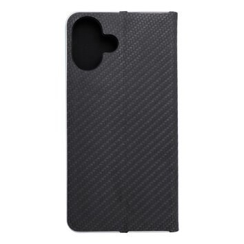 Kabura LUNA Book Carbon do IPHONE 16 Plus czarny