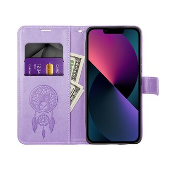 Kabura MEZZO Book do XIAOMI Redmi 9C / 9C NFC apacz snw fioletowy