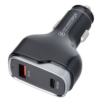 adowarka samochodowa USB QC 3.0 18W + Typ C PD 65W CC53-1A1C (Total 83W)