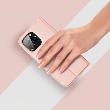 DUX DUCIS Skin Pro - futerał z klapką do Apple iPhone 15 Pro różowy