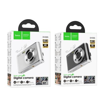 HOCO aparat cyfrowy z podwójnym obiektywem 13M pixeli DV203 biały