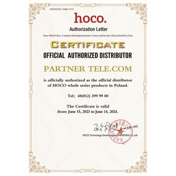 HOCO mikrofon krawatowy bezprzewodowy Lightning L15 czarny