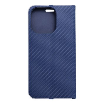 Kabura LUNA Book Carbon do IPHONE 16 Pro niebieski
