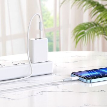HOCO kabel Typ C do iPhone Lightning 8-pin Power Delivery PD20W Ferry X70 1m biały