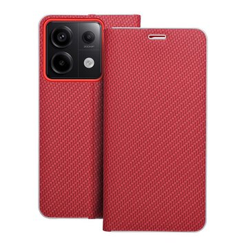 Kabura LUNA Book Carbon do XIAOMI Redmi Note 13 Pro 5G czerwony