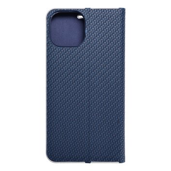 Kabura LUNA Book Carbon do IPHONE 15 niebieski