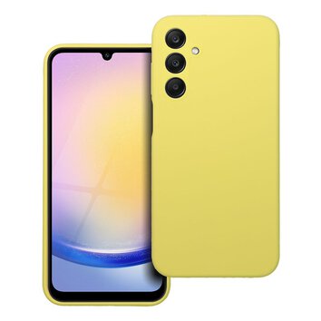 Futerał SILICONE 2mm do SAMSUNG A25 5G żółty