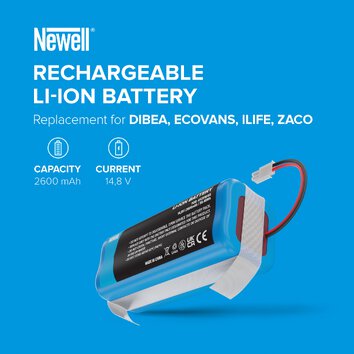 Akumulator Newell zamiennik 4ICR19/65, INR18650-M26-4S1P, PX-B020 do Dibea, Ecovacs, iLife, Zaco