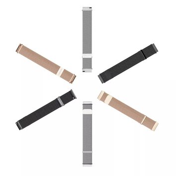 DUX DUCIS pasek MILANESE magnetyczny ze stali nierdzewnej 20 mm srebrny
