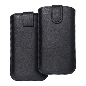 Futera Skrzany Uniwersalny Slim Kora 2 - do Iphone 15 / 14 / 13 /XR/11/SAMSUNG S23 / S24 czarny