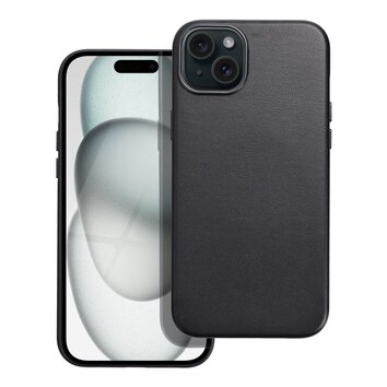 Leather Mag Cover kompatybilne z MagSafe do IPHONE 15 PLUS czarny