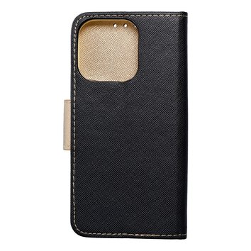Kabura Fancy Book do IPHONE 15 PRO czarny / zoty
