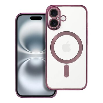 Futerał ELECTRO MAG COVER kompatybilny z MagSafe do IPHONE 16 fioletowy