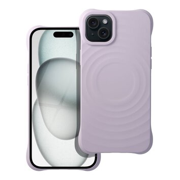 Silicone Zephyr Mag Cover kompatybilny z MagSafe do IPHONE 15 PLUS liliowy