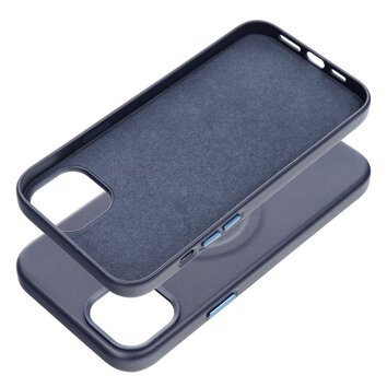 Futera Roar Leather Mag Case kompatybilny z MagSafe - do iPhone 14 Plus Granatowy
