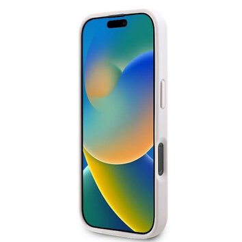 GUESS futerał do IPHONE 16 Pro GUHCP16LP4TDPP (PU Leather 4G Triangle Strass) różowy