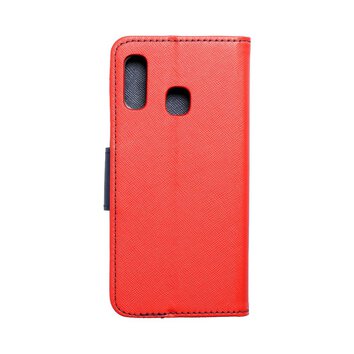 Kabura Fancy Book do  SAMSUNG A20e czerwony / granatowy