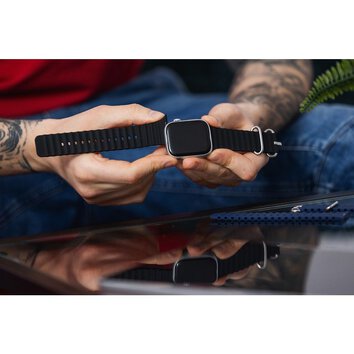 FORCELL F-DESIGN FA12 pasek / opaska do Apple Watch 38/40/41mm czarna
