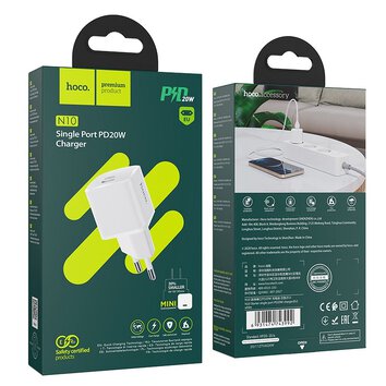 HOCO adowarka sieciowa Typ C PD 20W N10 biaa
