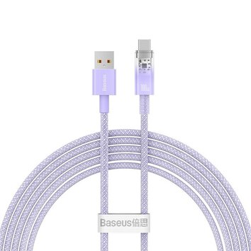 BASEUS kabel USB A do Typ C PD 100W Explorer CATS010505 2 fioletowy