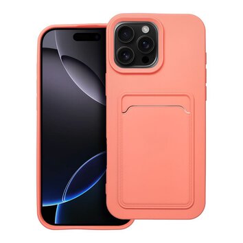 Futerał CARD CASE do IPHONE 16 Pro Max różowy