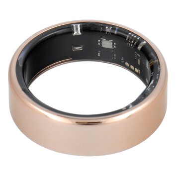 Smart Ring R11M- inteligentny pierścień ze stali ze stacją ładującą rozmiar 13 (22,2mm) złoty