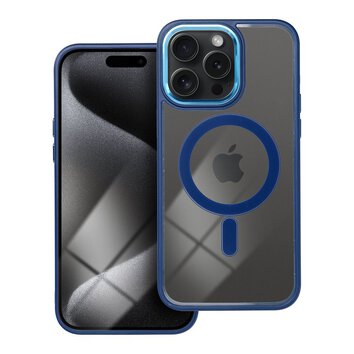 Futera COLOR EDGE MAG COVER kompatybilny z MagSafe do IPHONE 15 Pro Max niebieski