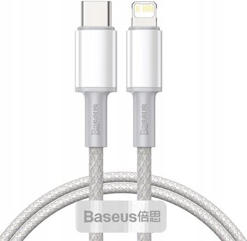 BASEUS DATA PD20W TYPE-C TO LIGHTNING CABLE 150CM WHITE