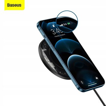 BASEUS SIMPLE MAGNETIC MAGSAFE WIRELESS CHARGER 15W VISIBLE