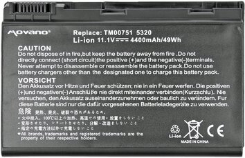 Bateria do Acer Extensa 5000 5120 5210 5220 5230