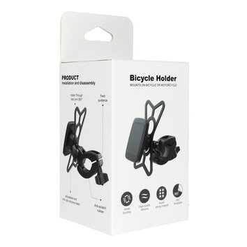 Uchwyt rowerowy PREMIUM magnetyczny na kierownic M4S-MB3 czarny