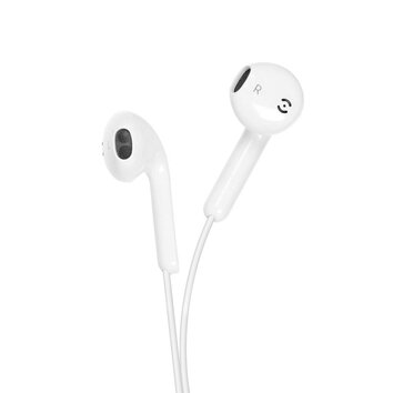 FORCELL zestaw słuchawkowy / słuchawki Stereo do Apple iPhone Lightning 8-pin biały HR-ME25
