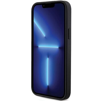 GUESS futera do IPHONE 14 Pro GUHCP14LPG4GPK (4G Triangle Metal Logo) czarny