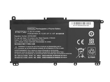 Bateria Mitsu do HP 250 255 G9, 15-EH