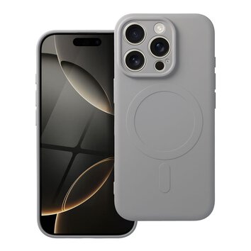 Futerał SILICONE MAG COVER kompatybilny z MagSafe do IPHONE 16 Pro tytanowy