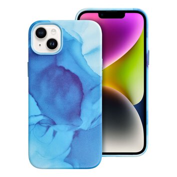 Leather Mag Cover kompatybilne z MagSafe do IPHONE 14 PLUS blue splash