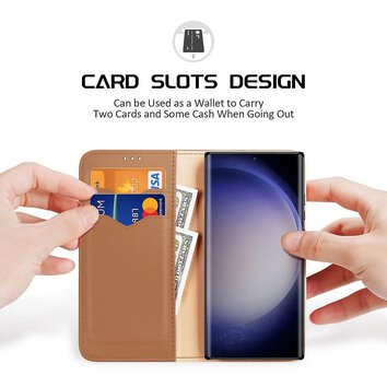 DUX DUCIS kabura HIVO do SAMSUNG S24 Plus brzowa