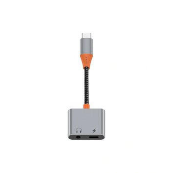 WiWU - Audio adapter LT10 Typ C do Typ C + 3.5mm