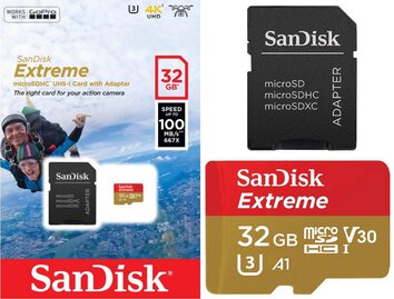 Karta pamięci SanDisk microSDHC Extreme 32GB 4K edycja GoPro!
