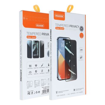 Szko Hartowane 6D Pro Veason Privacy Glass - do Iphone 12 / 12 Pro czarny
