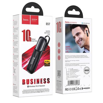 HOCO słuchawka bluetooth Essential business E57 czarna