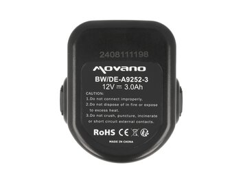 Bateria Movano do DeWalt A9252, DE9037, DE9071