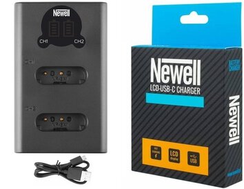 Ładowarka dwukanałowa Newell do akumulatorów NP-BX1 SONY USB-C!