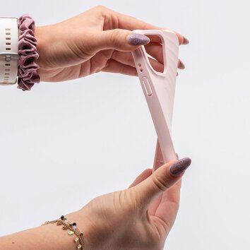 Silicone Zephyr Mag Cover kompatybilny z MagSafe do IPHONE 16 PLUS różowy