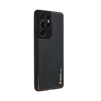 Futera LEATHER Case skrzany do SAMSUNG Galaxy S23 FE czarny