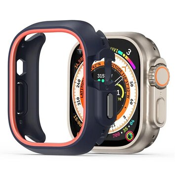 DUX DUCIS futera BAMO do Apple Watch Ultra / Ultra 2 49 mm czarno pomaraczowy